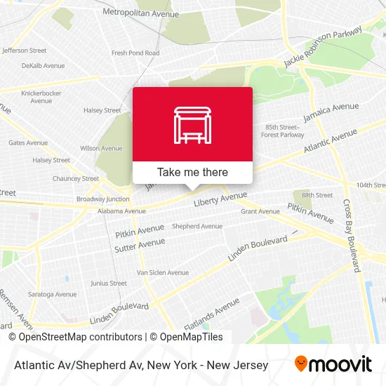 Atlantic Av/Shepherd Av map