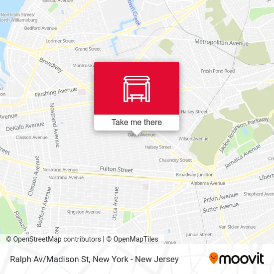 Ralph Av/Madison St map