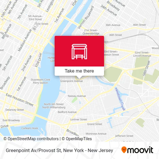Greenpoint Av/Provost St map