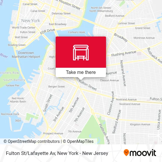 Fulton St/Lafayette Av map