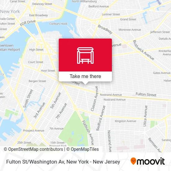 Fulton St/Washington Av map