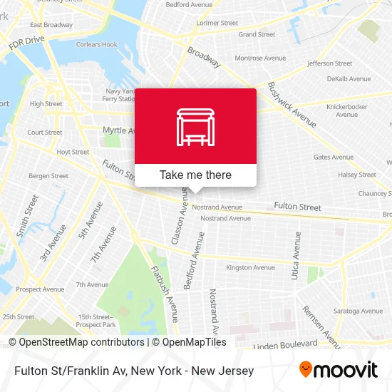 Fulton St/Franklin Av map