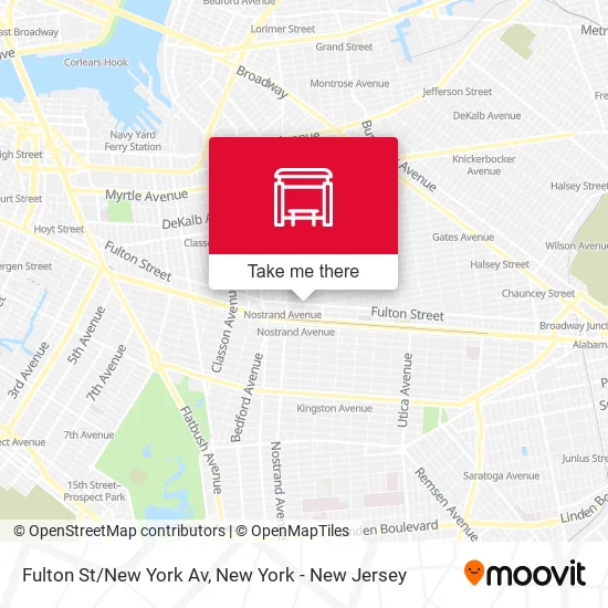 Fulton St/New York Av map