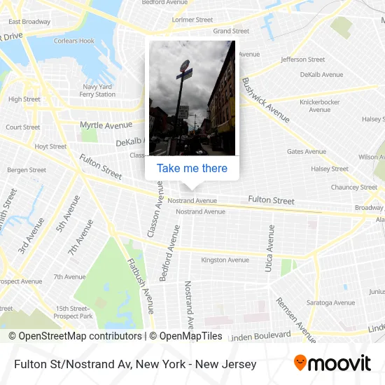Fulton St/Nostrand Av map