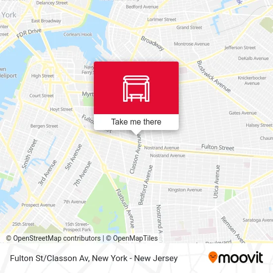 Mapa de Fulton St/Classon Av