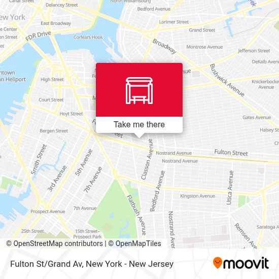 Fulton St/Grand Av map