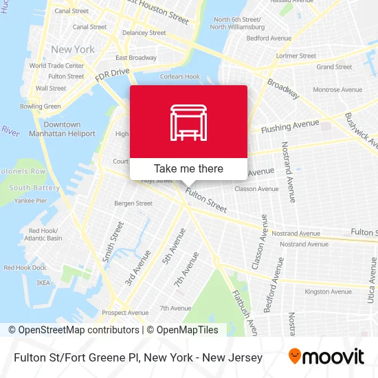 Fulton St/Fort Greene Pl map