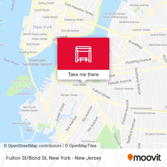 Fulton St/Bond St map