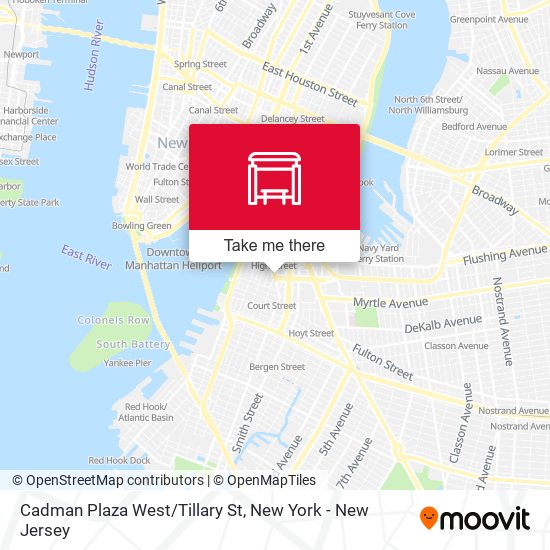 Mapa de Cadman Plaza West/Tillary St