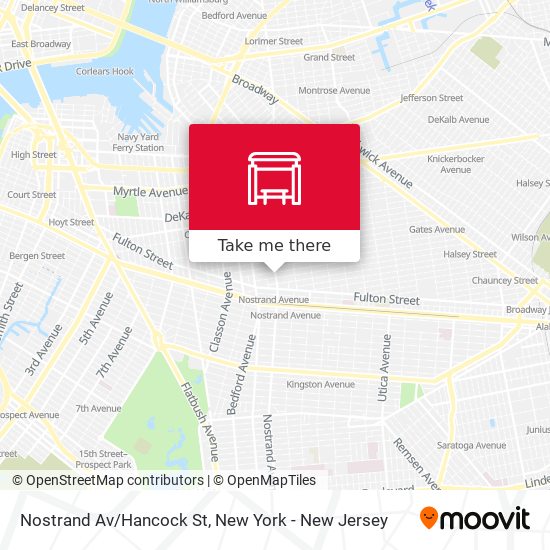 Mapa de Nostrand Av/Hancock St