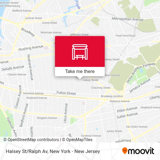 Halsey St/Ralph Av map