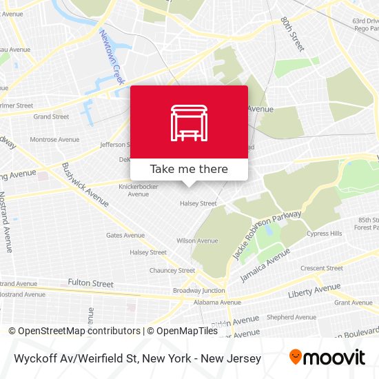 Mapa de Wyckoff Av/Weirfield St
