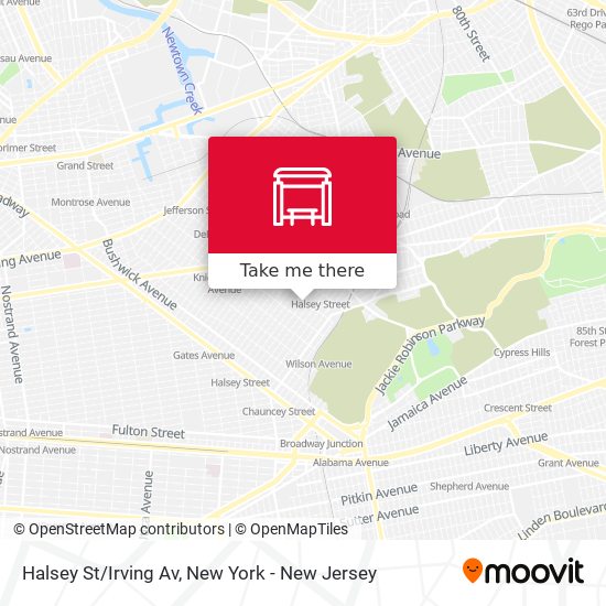 Mapa de Halsey St/Irving Av