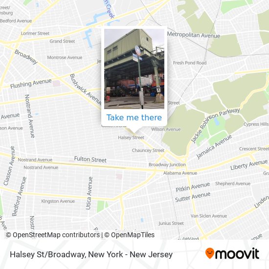 Mapa de Halsey St/Broadway