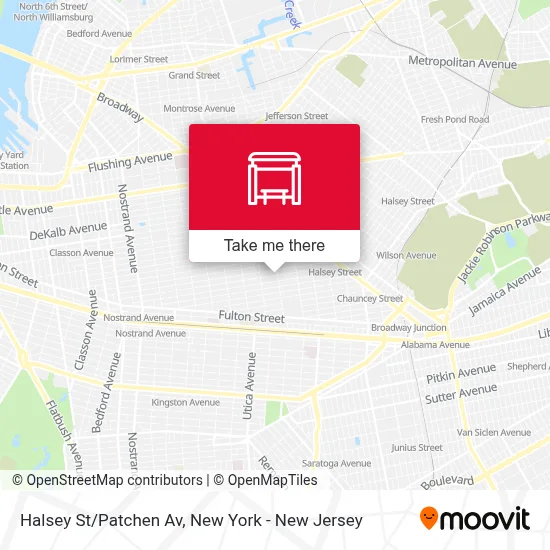 Halsey St/Patchen Av map