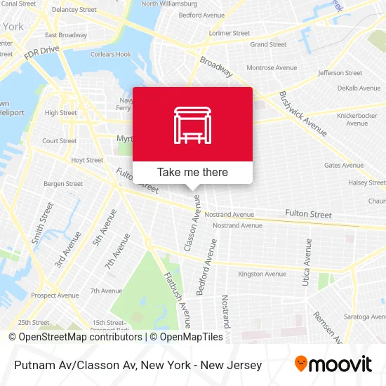 Mapa de Putnam Av/Classon Av