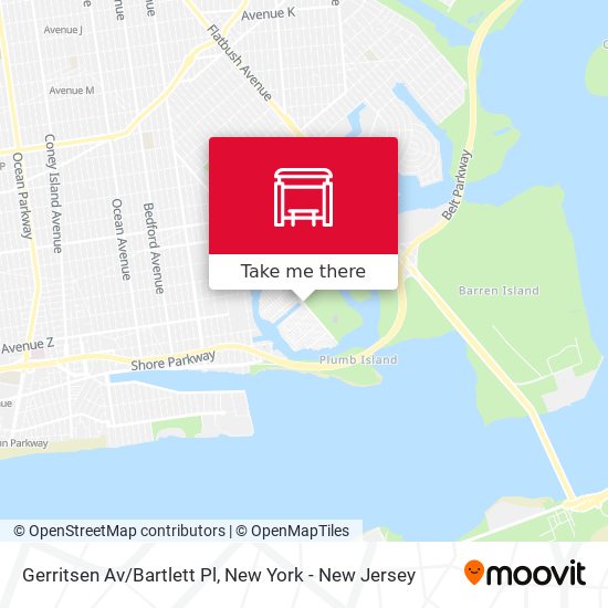 Mapa de Gerritsen Av/Bartlett Pl