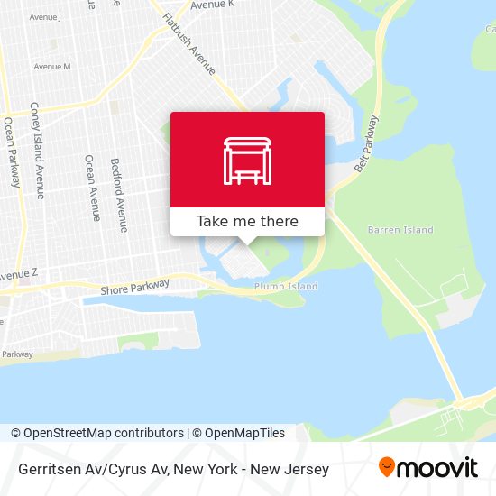 Mapa de Gerritsen Av/Cyrus Av