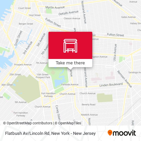 Flatbush Av/Lincoln Rd map