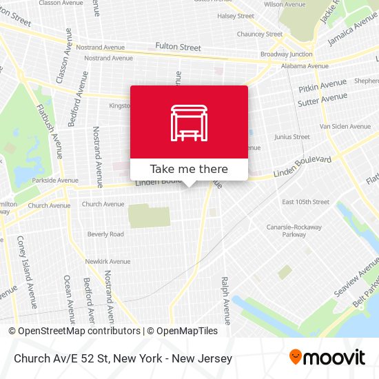 Mapa de Church Av/E 52 St