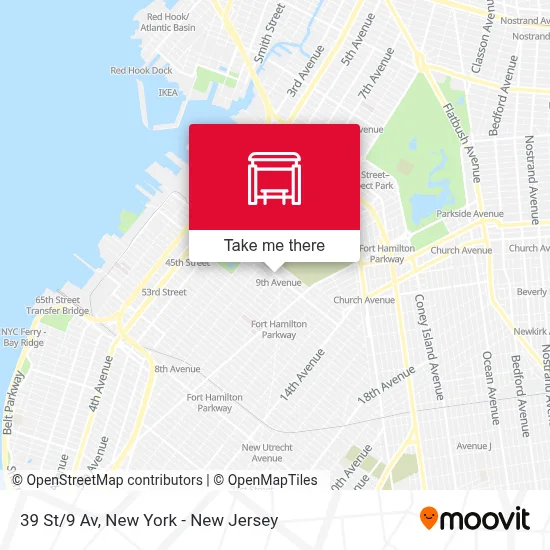 39 St/9 Av map