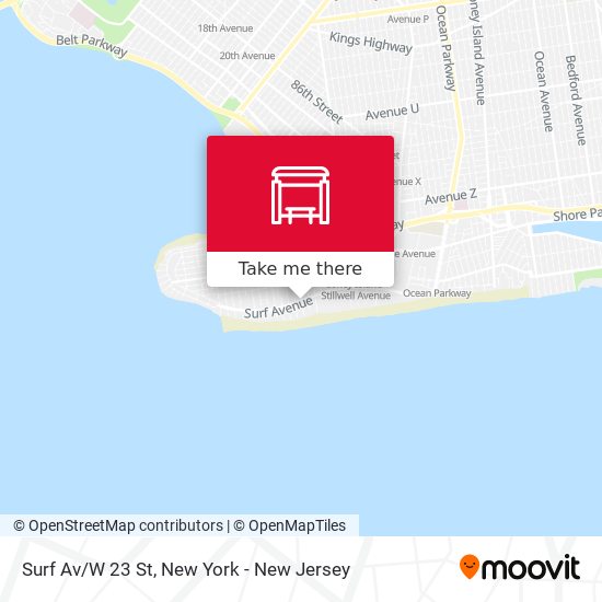 Mapa de Surf Av/W 23 St