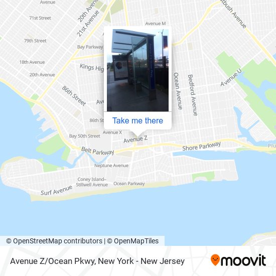 Mapa de Avenue Z/Ocean Pkwy