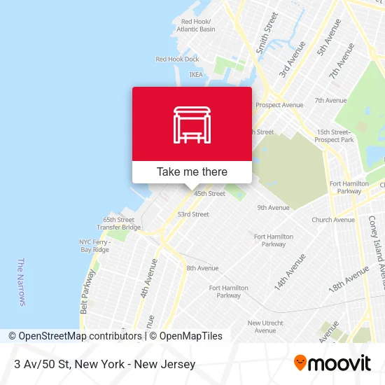 3 Av/50 St map