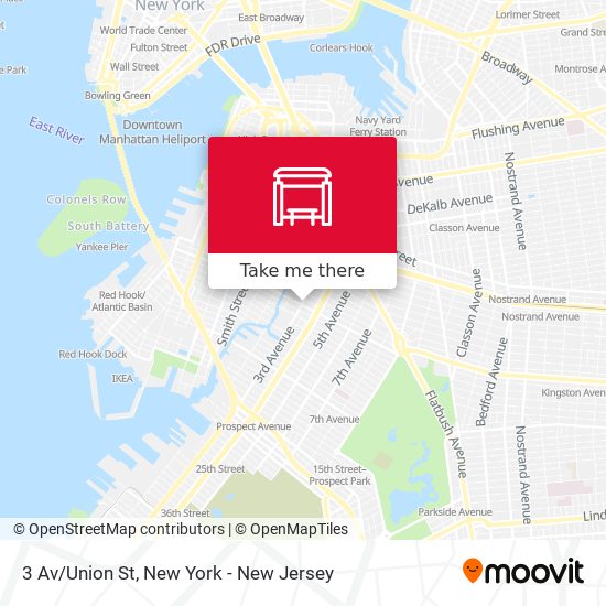 Mapa de 3 Av/Union St