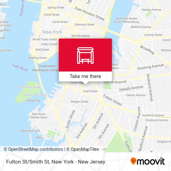 Fulton St/Smith St map