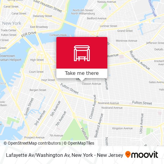 Lafayette Av/Washington Av map