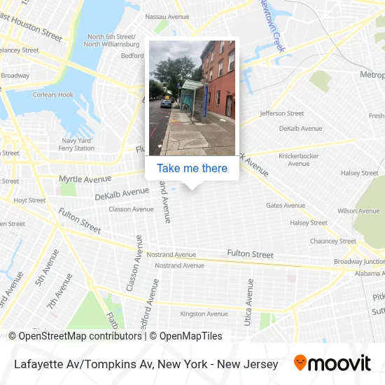 Lafayette Av/Tompkins Av map