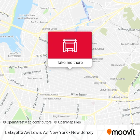 Lafayette Av/Lewis Av map