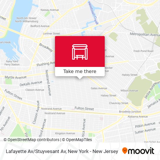 Mapa de Lafayette Av/Stuyvesant Av