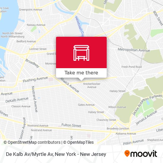 Mapa de De Kalb Av/Myrtle Av