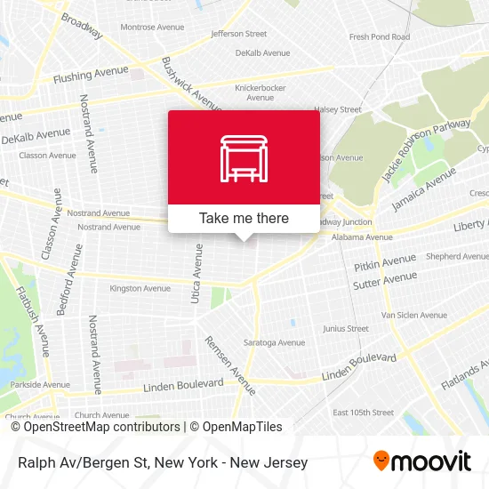 Ralph Av/Bergen St map