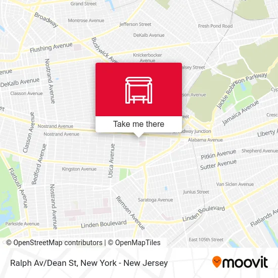 Ralph Av/Dean St map