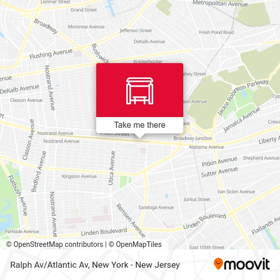 Ralph Av/Atlantic Av map