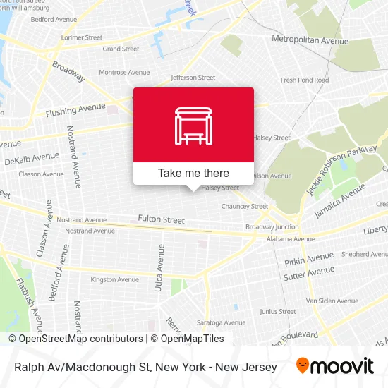 Ralph Av/Macdonough St map