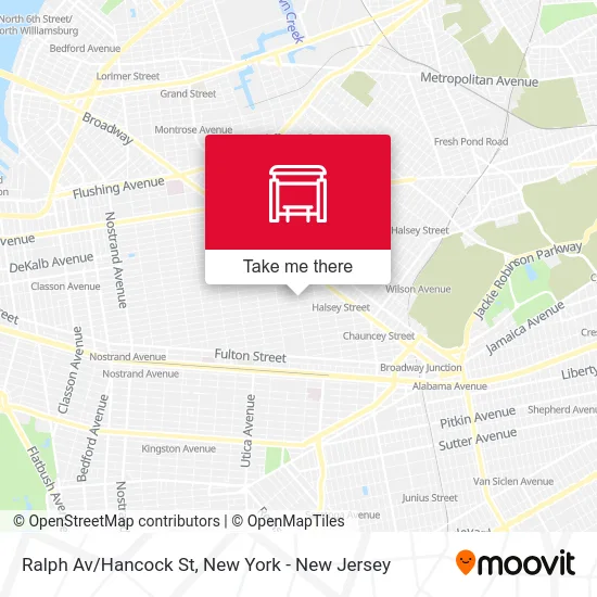 Ralph Av/Hancock St map