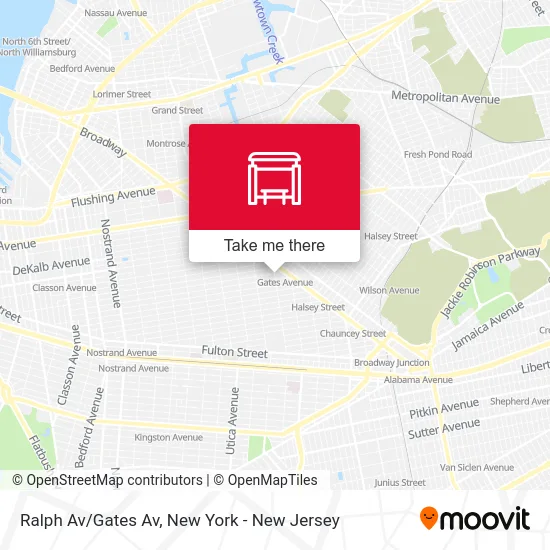 Ralph Av/Gates Av map