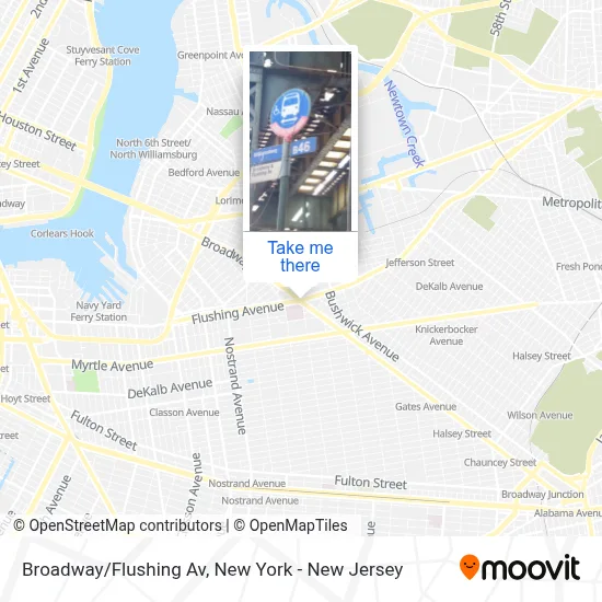 Broadway/Flushing Av map