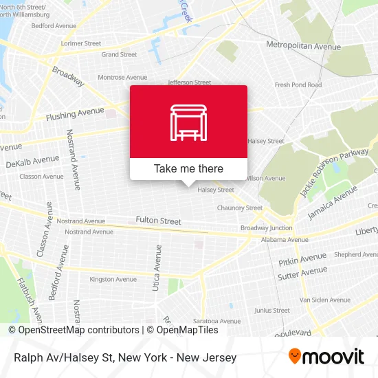 Ralph Av/Halsey St map