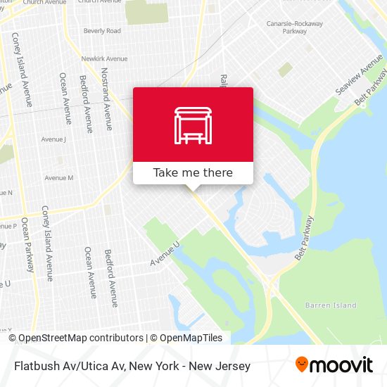 Flatbush Av/Utica Av map