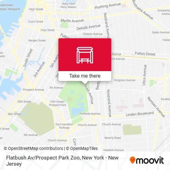 Flatbush Av/Prospect Park Zoo map
