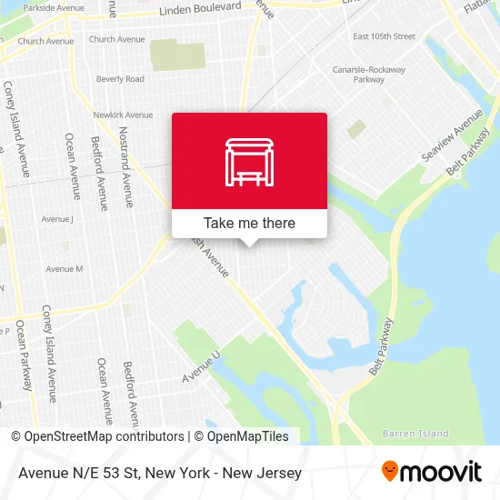 Avenue N/E 53 St map