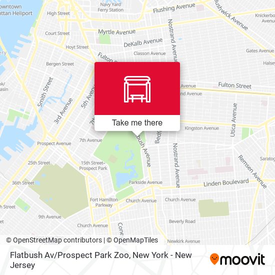 Flatbush Av/Prospect Park Zoo map