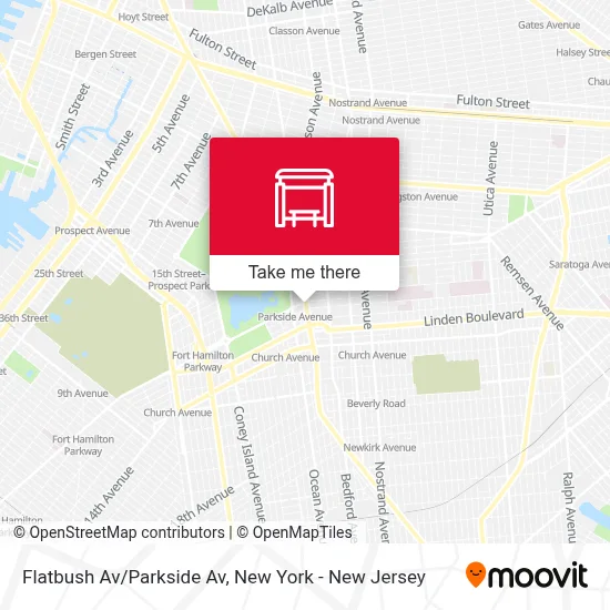 Flatbush Av/Parkside Av map