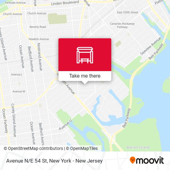Mapa de Avenue N/E 54 St