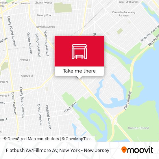 Flatbush Av/Fillmore Av map